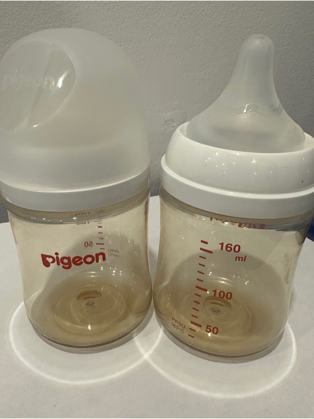 Pigeon PPSU Baby Bottle Set - Clear/White 160ml